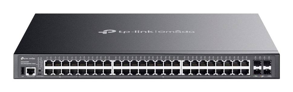 TP-LINK SG5452XMPP Omada SG5452XMPP V1 Managed Netzwerk Switch 48 Port 176 Gbit/s PoE-Funktion