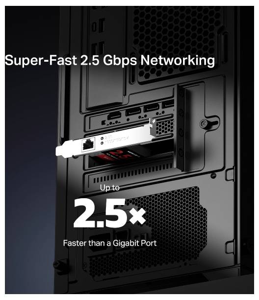 Anzeige für „Super-Fast 2,5-Gbps-Netzwerk