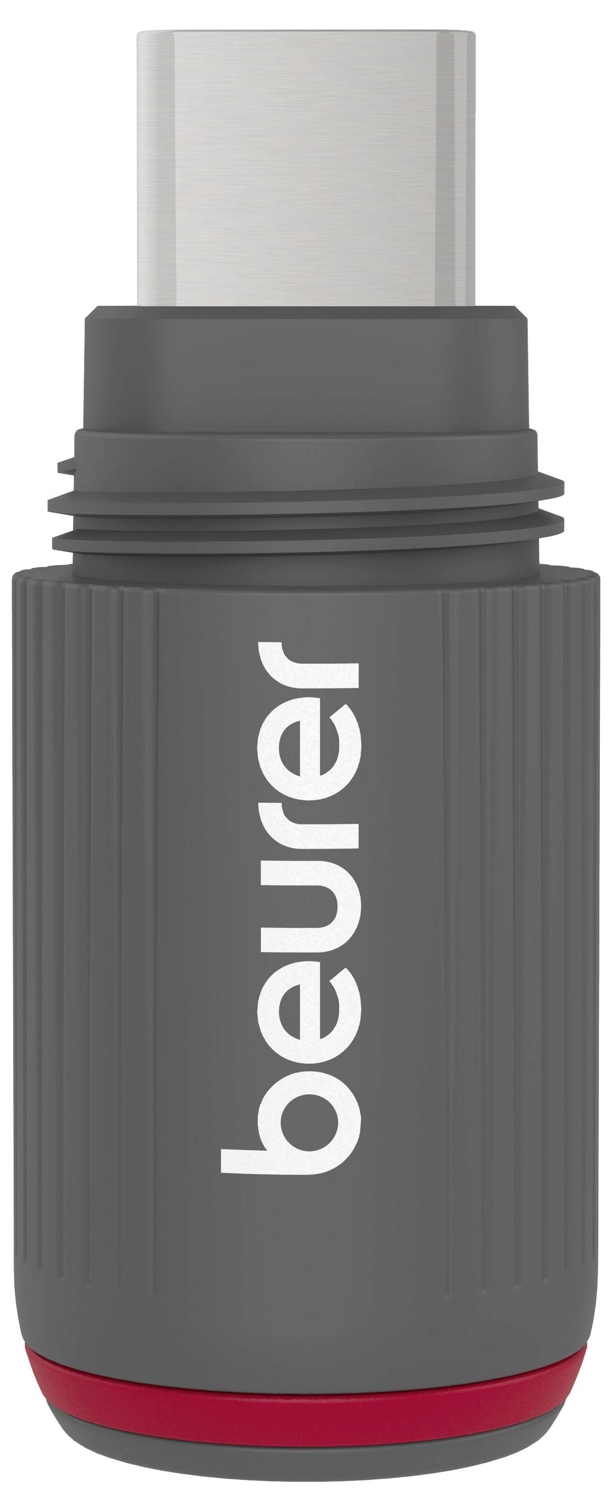 Grauer USB-C-Adapter mit vertikalem 
