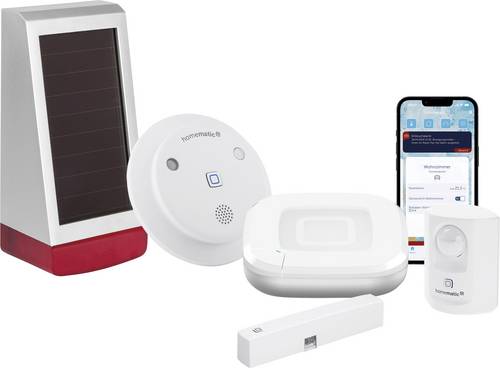 Homematic IP Rauchmelder, Außensirene Smart Home Starter Set