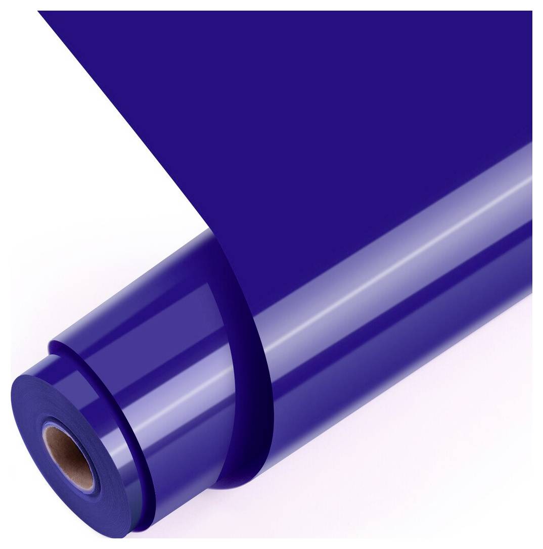Blaugraue Rolle Klebeband mit einem losen Streifen, der von der Spule abgewickelt wird