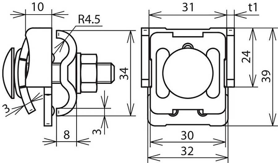 DEHN 365017 Falzklemme 1St.