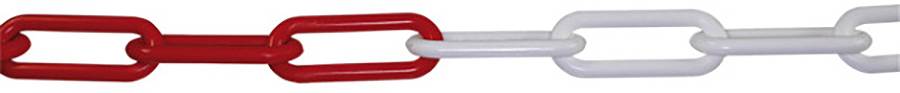 DEHN 700112 Absperrkette Rot/Weiß 10m