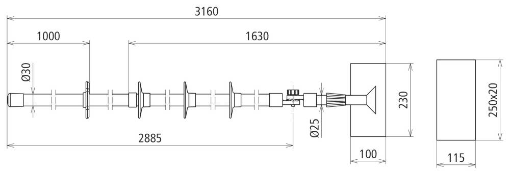 DEHN 766340 Isolierstangen-Set 1 Set