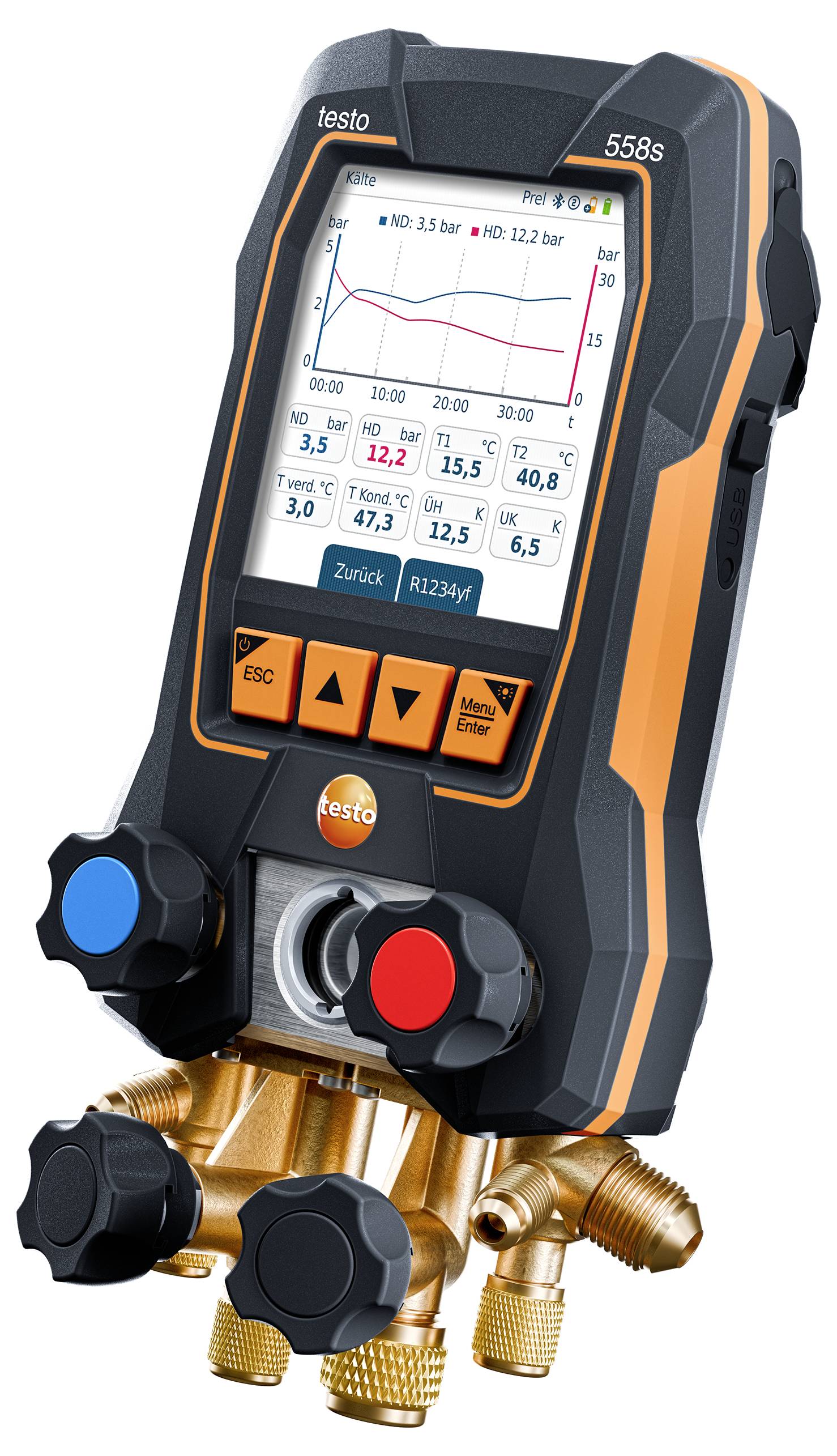 Testo Wärmepumpen-Profi-Set 558s Druck, Temperatur, Vakuum