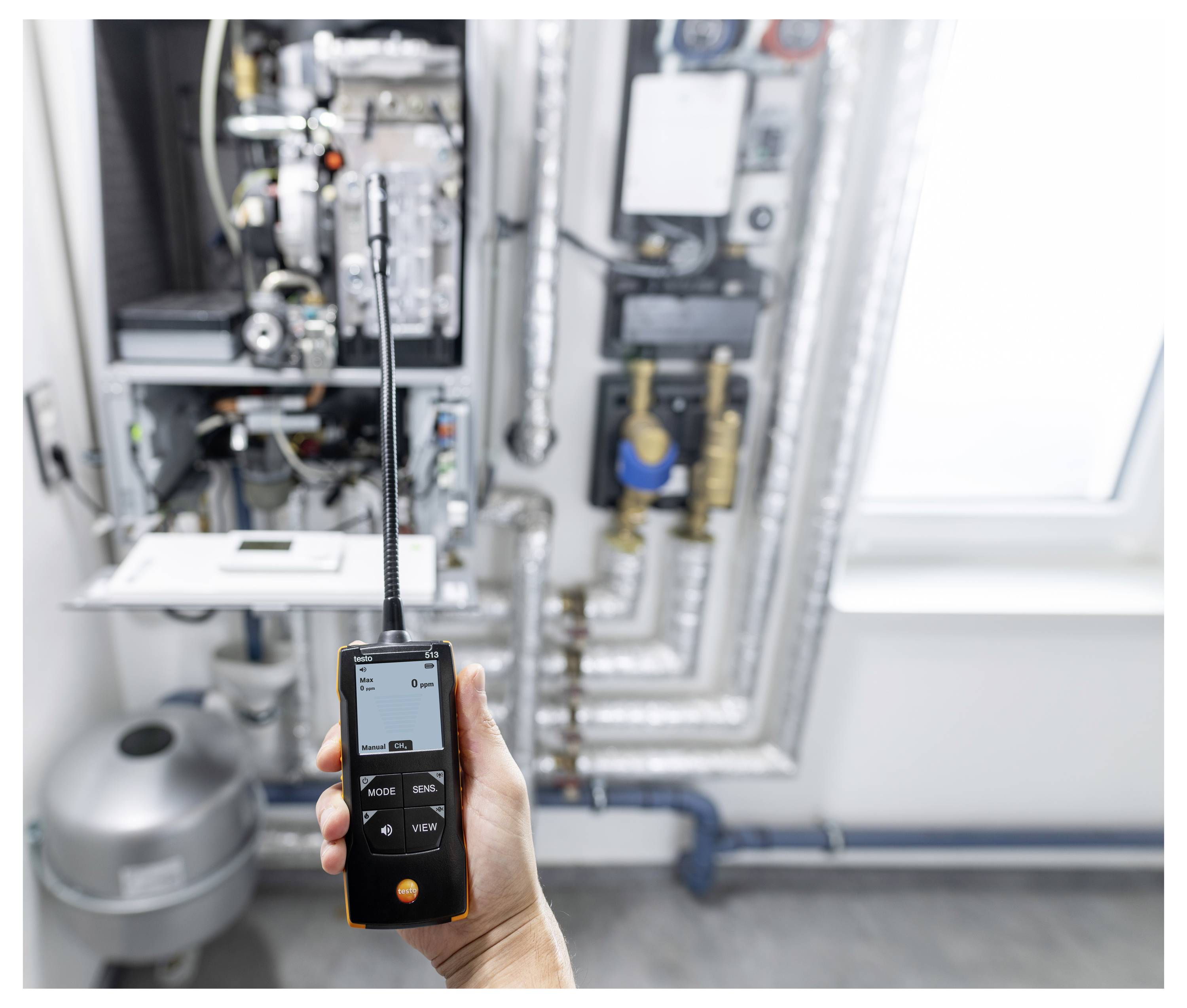 Testo Druck-Messgerät 324 Gas-Set Druck, Temperatur
