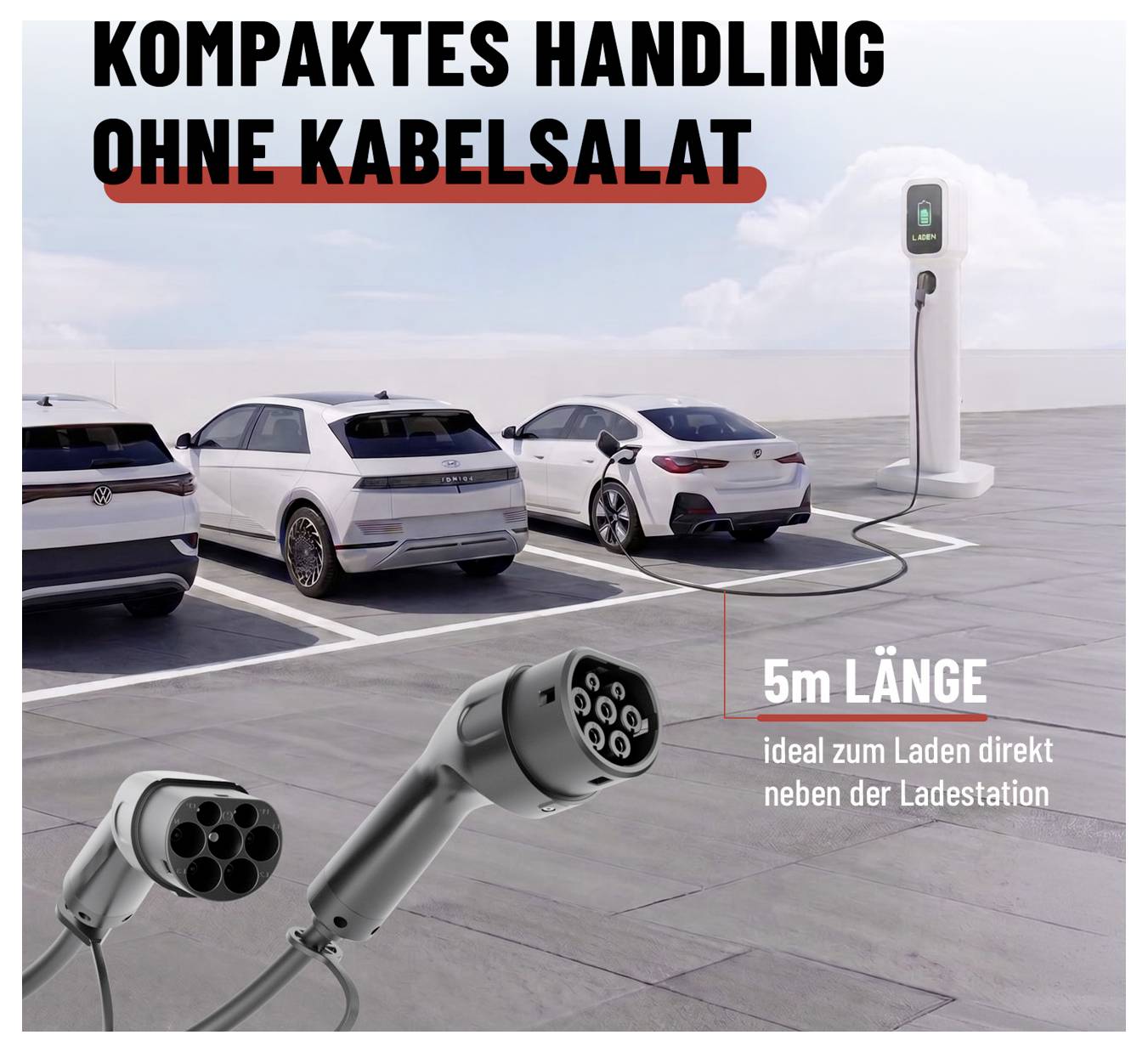 Absina 301402 eMobility Ladekabel 5m