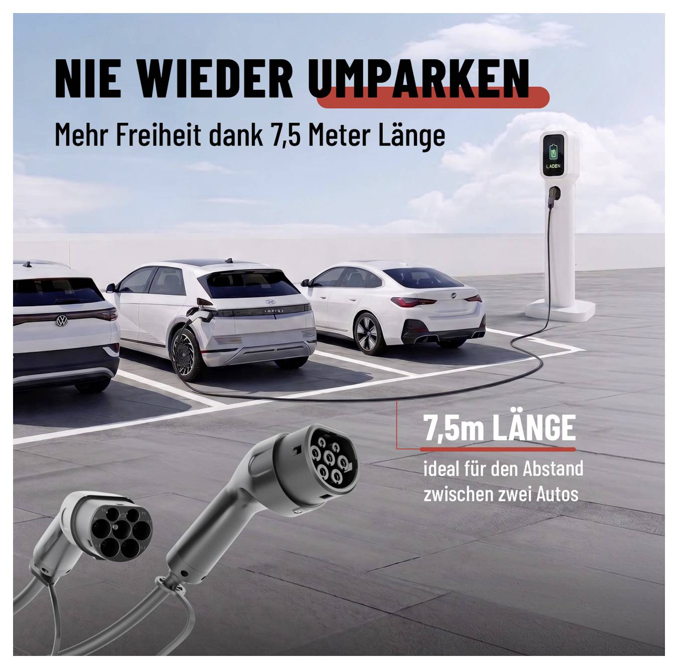 Absina 301403 eMobility Ladekabel 7.5m