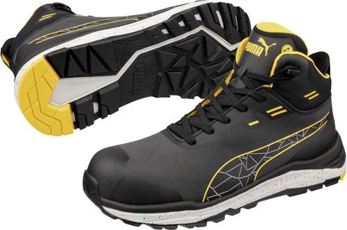 PUMA XPLORE ANTHRACITE/YELLOW MID S3S ESD FO HRO SR 635630806000047 Sicherheitsschuh S3S Schuhgröße