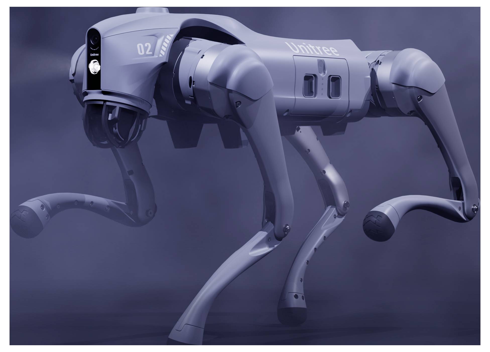Ein schlanker vierbeiniger Roboterhund mit der Bezeichnung 