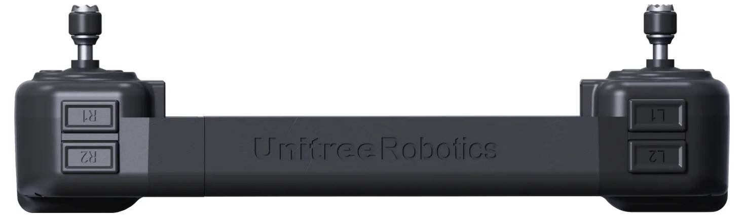 Schwarzer robotischer Armaktuator mit zwei motorisierten Endmodulen und einer zentralen Stange mit der Bezeichnung „UnifreeRobotics
