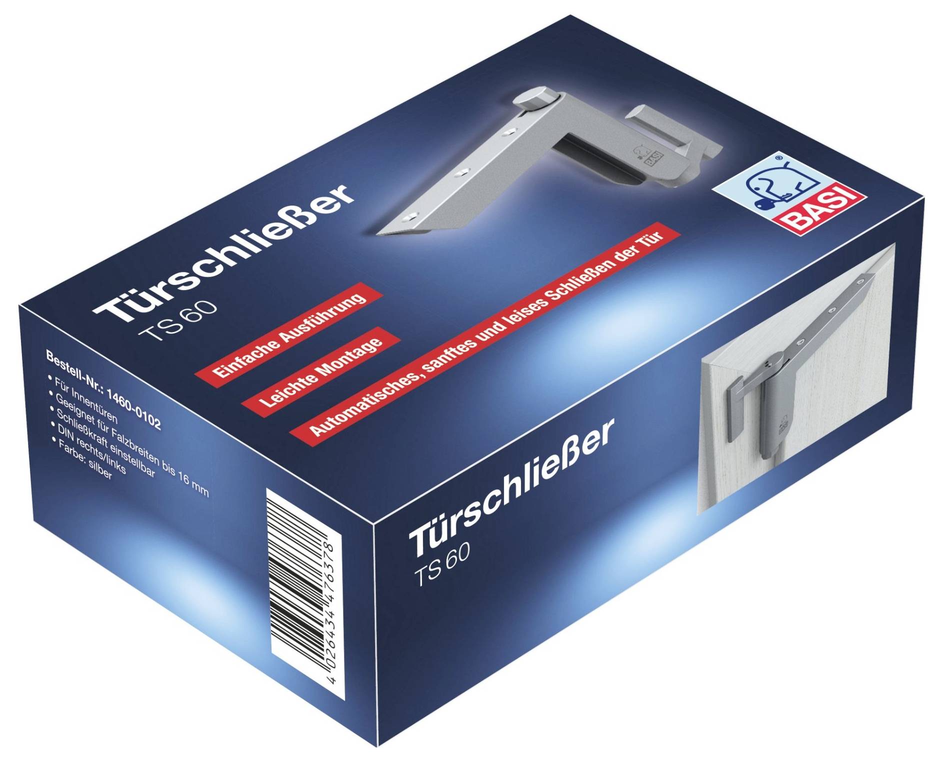 Basi 1460-0102 Türschließer Silber