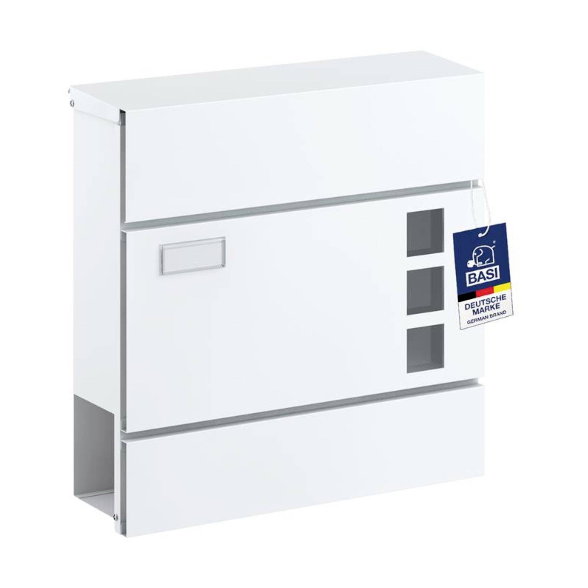 Basi 2170-0904 BK 380M Briefkasten Stahl Weiß