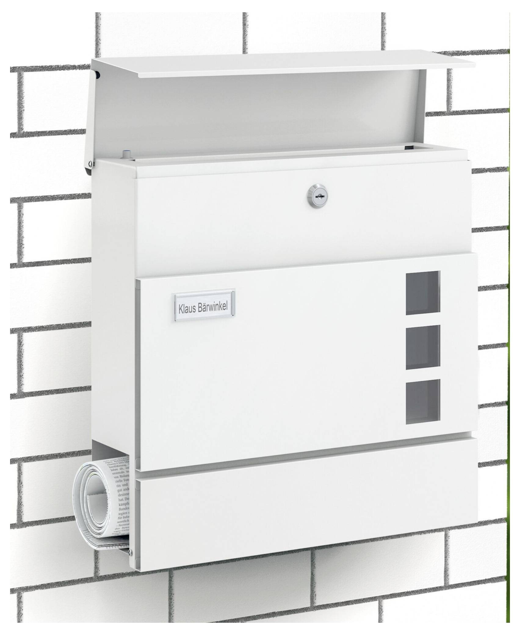Basi 2170-0904 BK 380M Briefkasten Stahl Weiß