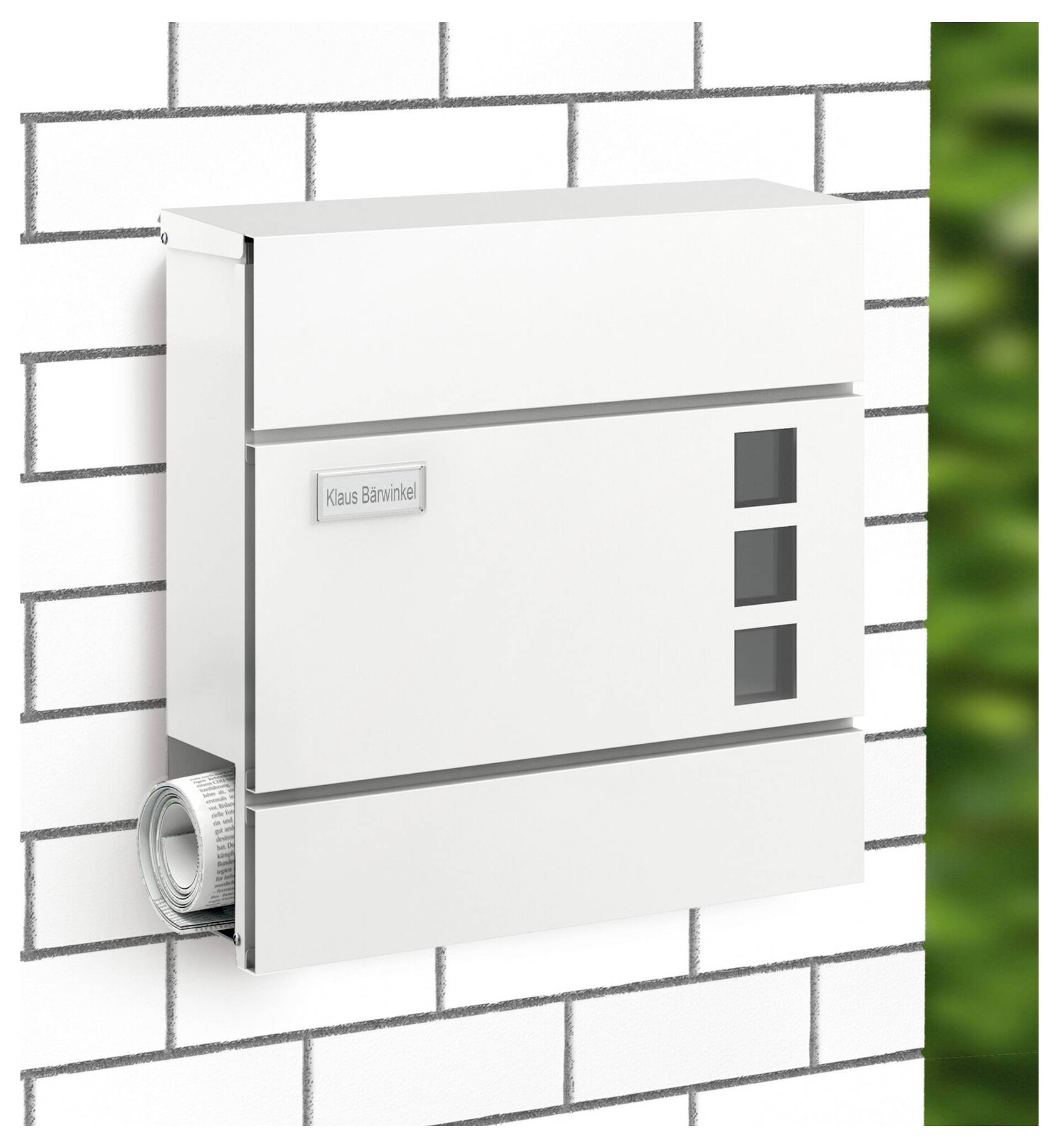 Basi 2170-0904 BK 380M Briefkasten Stahl Weiß