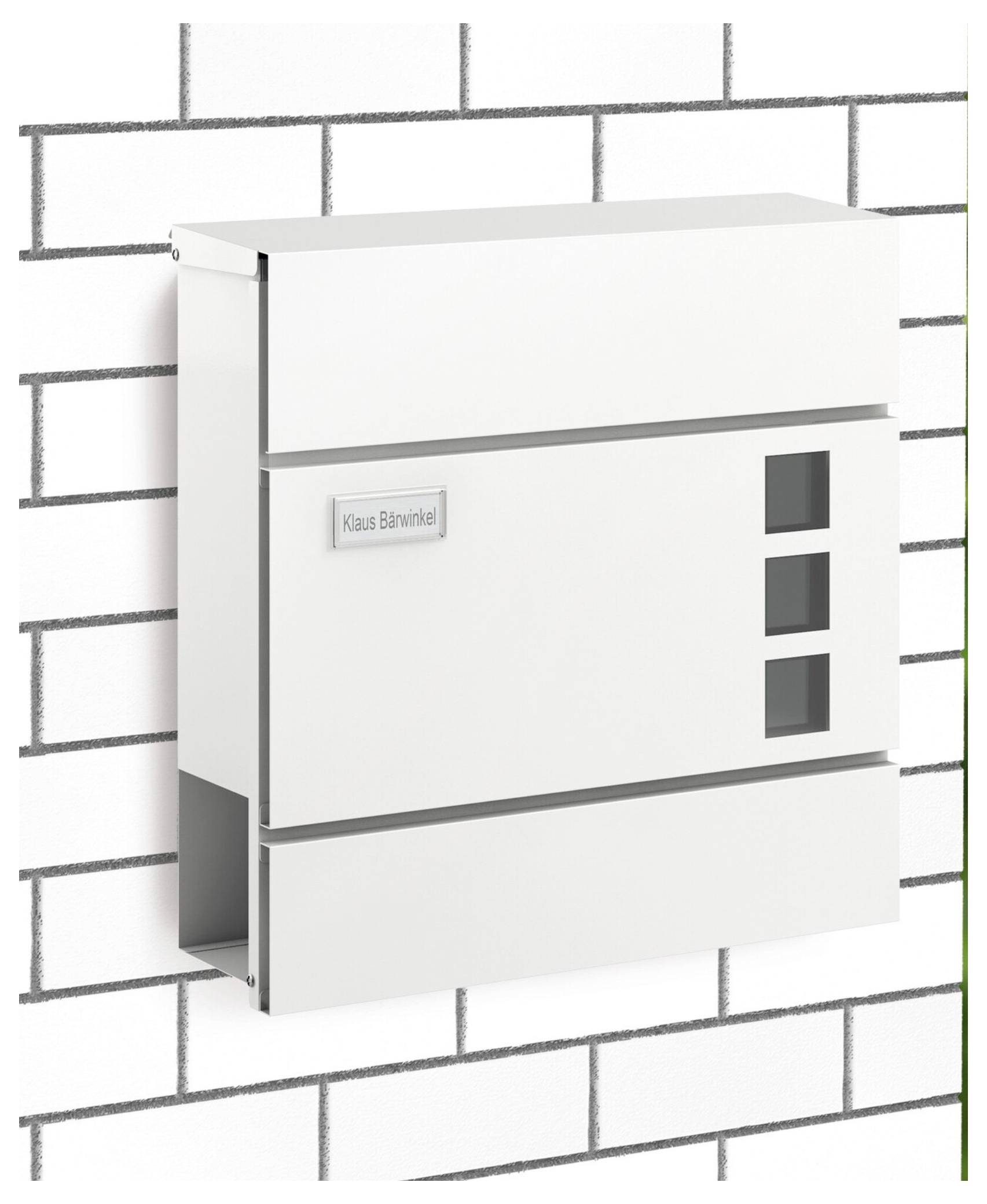 Basi 2170-0904 BK 380M Briefkasten Stahl Weiß