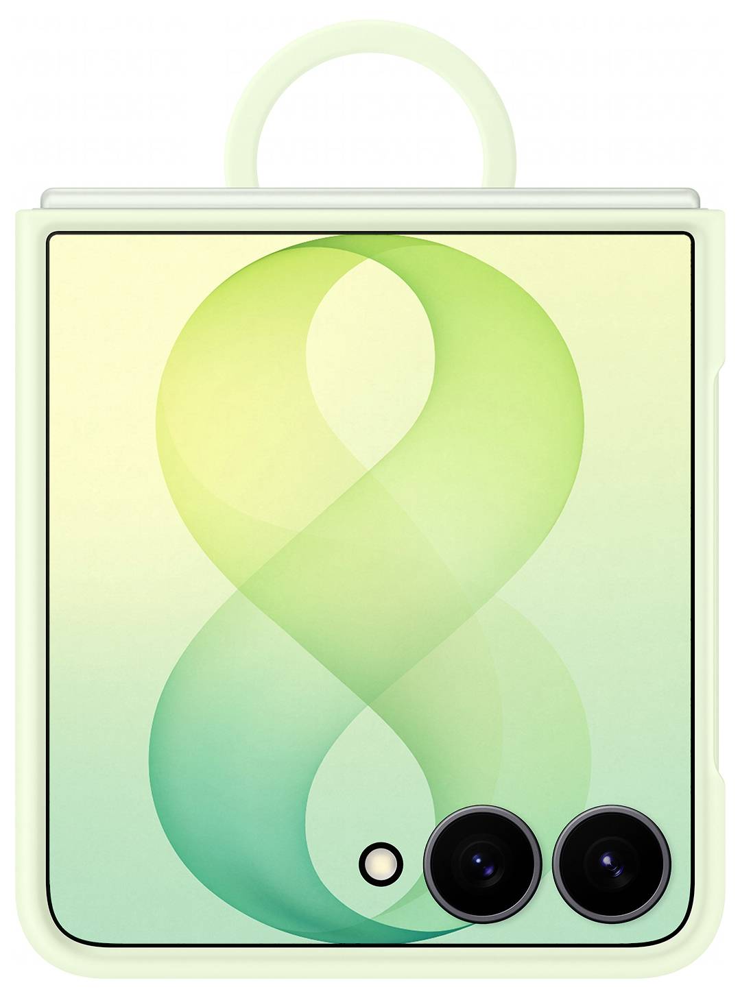Pastellgrünes Smartphone mit großer 