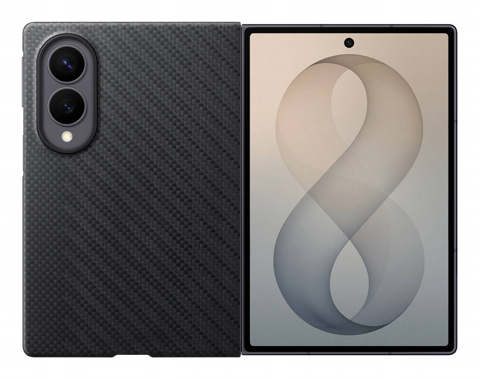 Samsung Carbon Magnet Case Cover Samsung Z Fold8 Schwarz EF-KF971SBEGWW