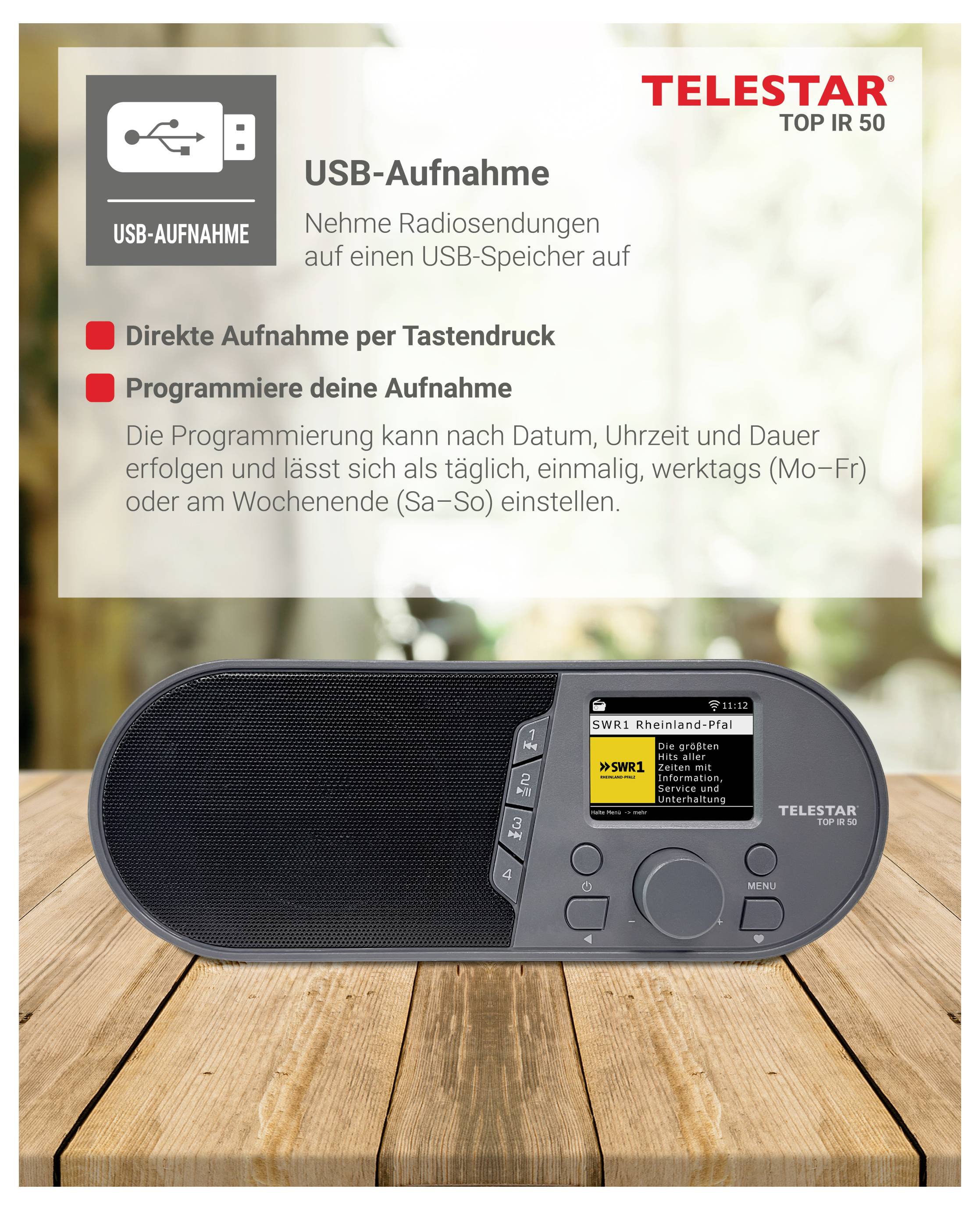 Telestar TOP IR 50 Anthrazit Internetradio HiFi-Tuner Anthrazit