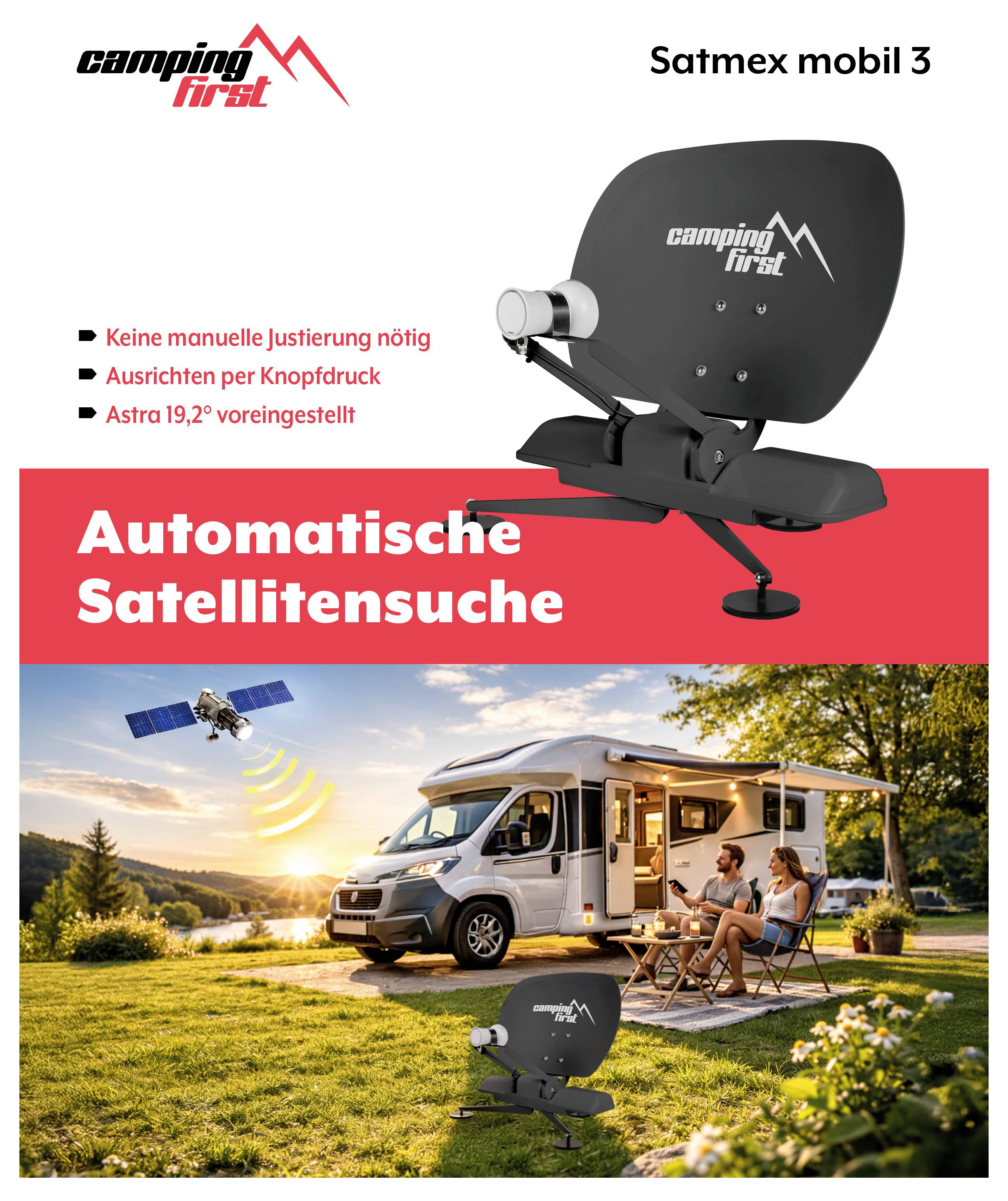 Werbegrafik für „Satmex mobil 3