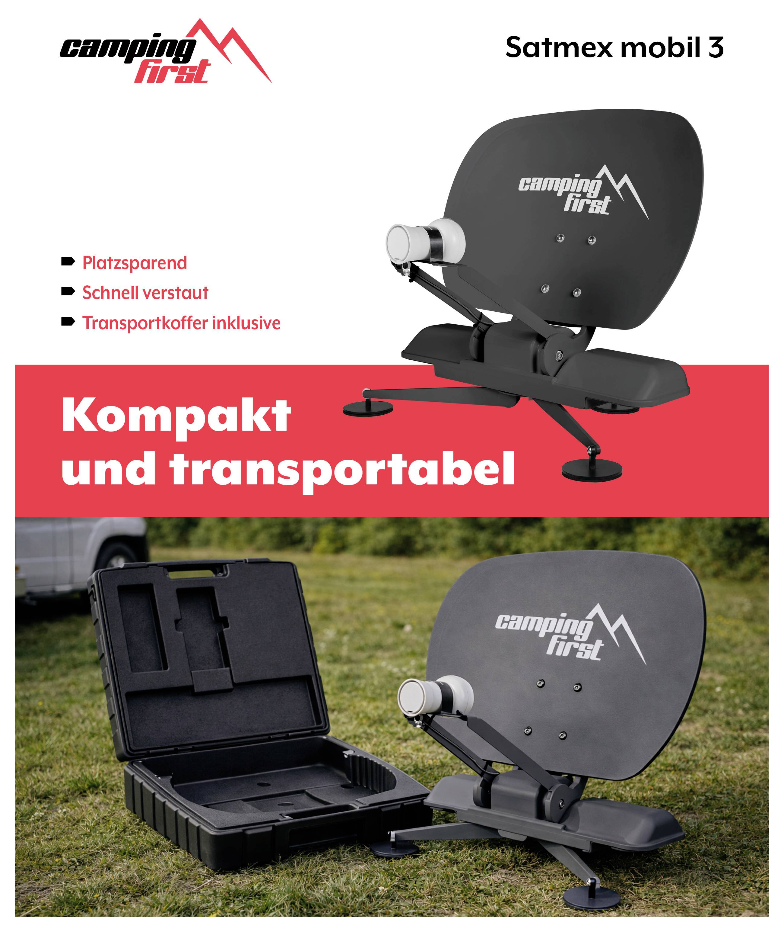 Promotionsgrafik für „Camping First Satmex mobil 3