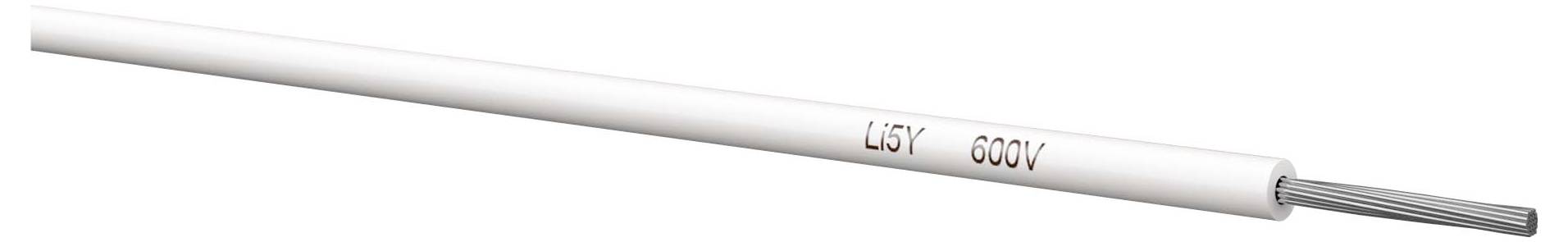Weißes Stromkabel mit der Beschriftung „L45V 600V