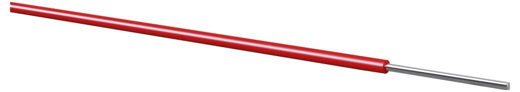 Ein roter Bleistift, der diagonal auf weißem Hintergrund dargestellt ist, mit einer silbernen Metallzwinge und weißer Radiergummispitze.