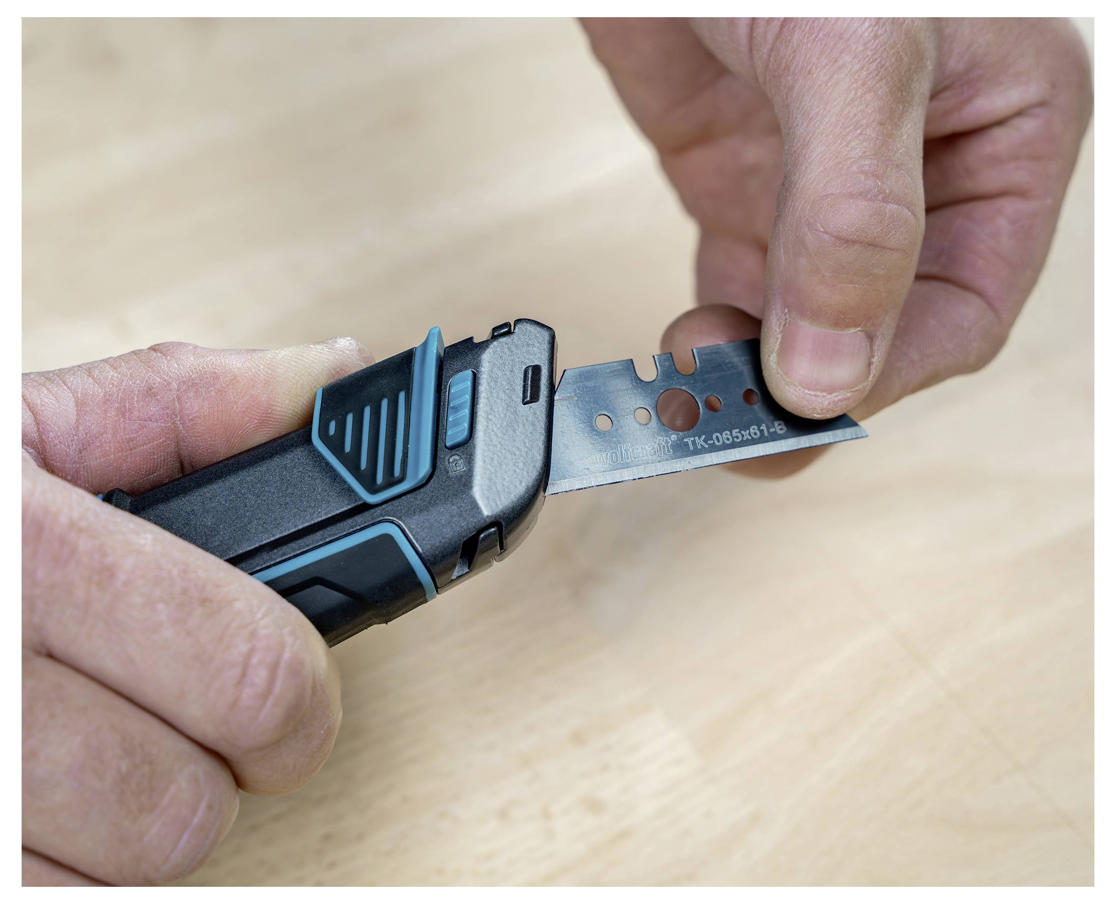 Wolfcraft 4292000 1 Sicherheitsmesser mit Köcher 1St.