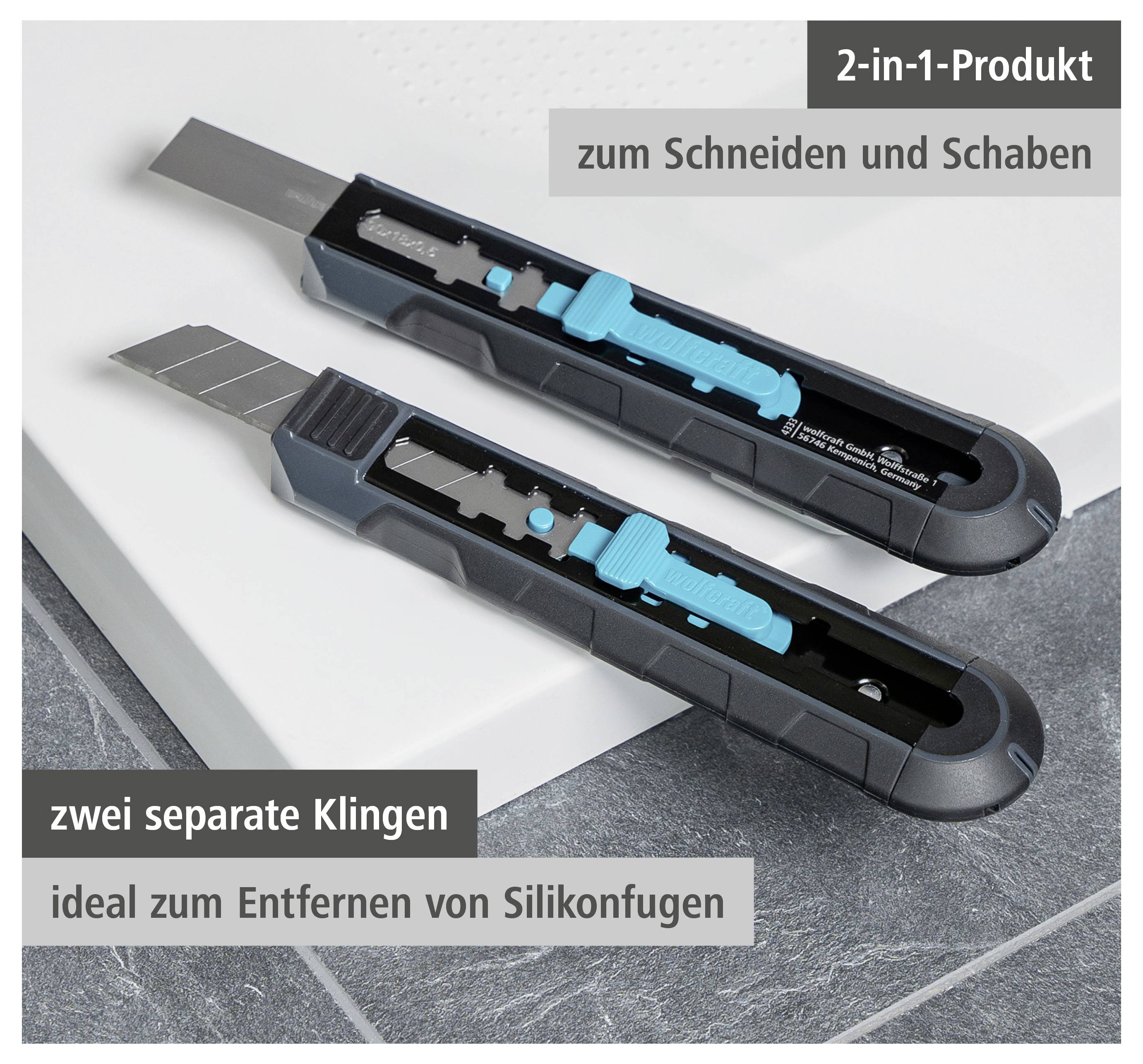 Wolfcraft 4333000 1 Dual Schaber-Messer 1St.