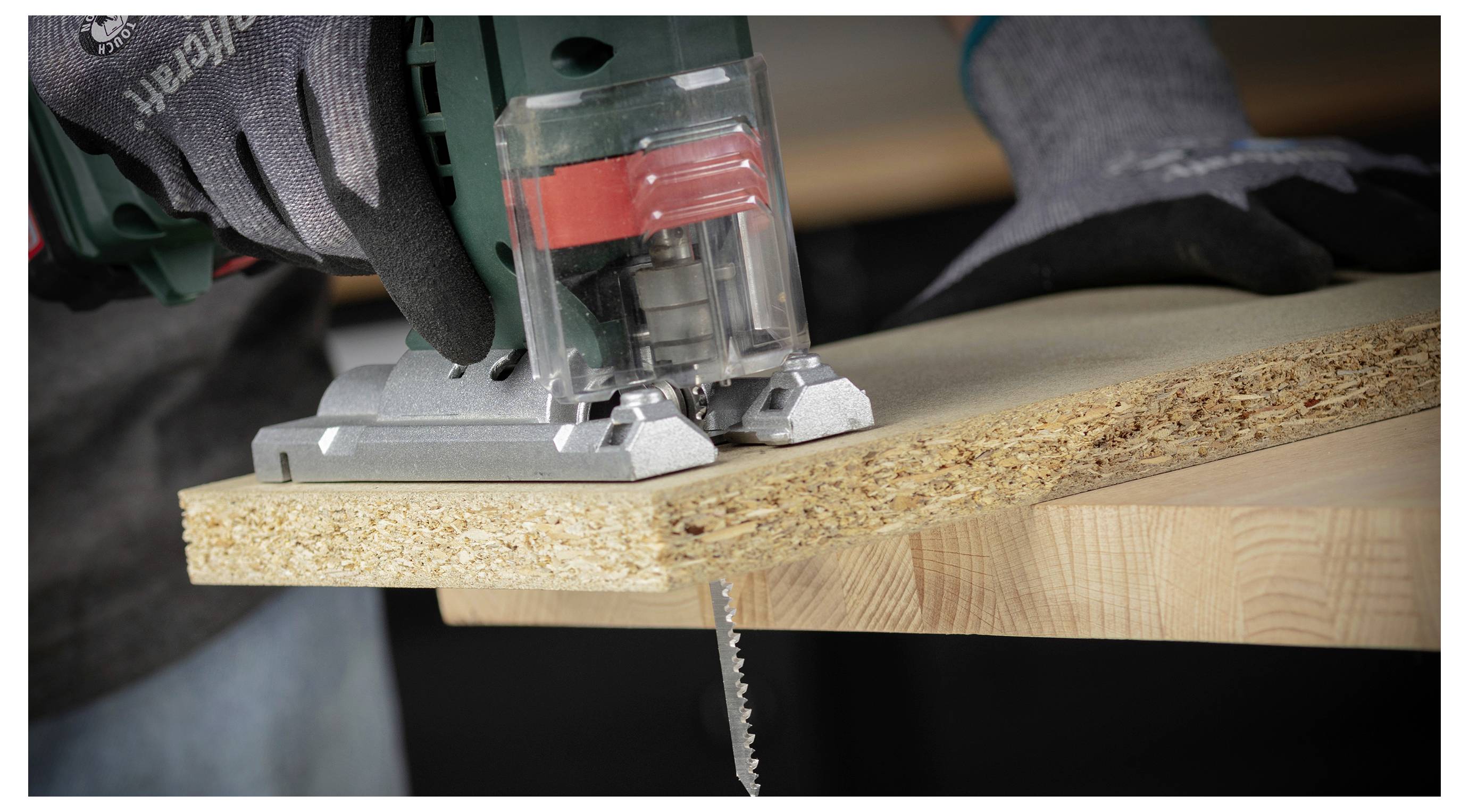 Wolfcraft 8015100 10 Stichsägeblätter Spanplatte Sauberer 10St.