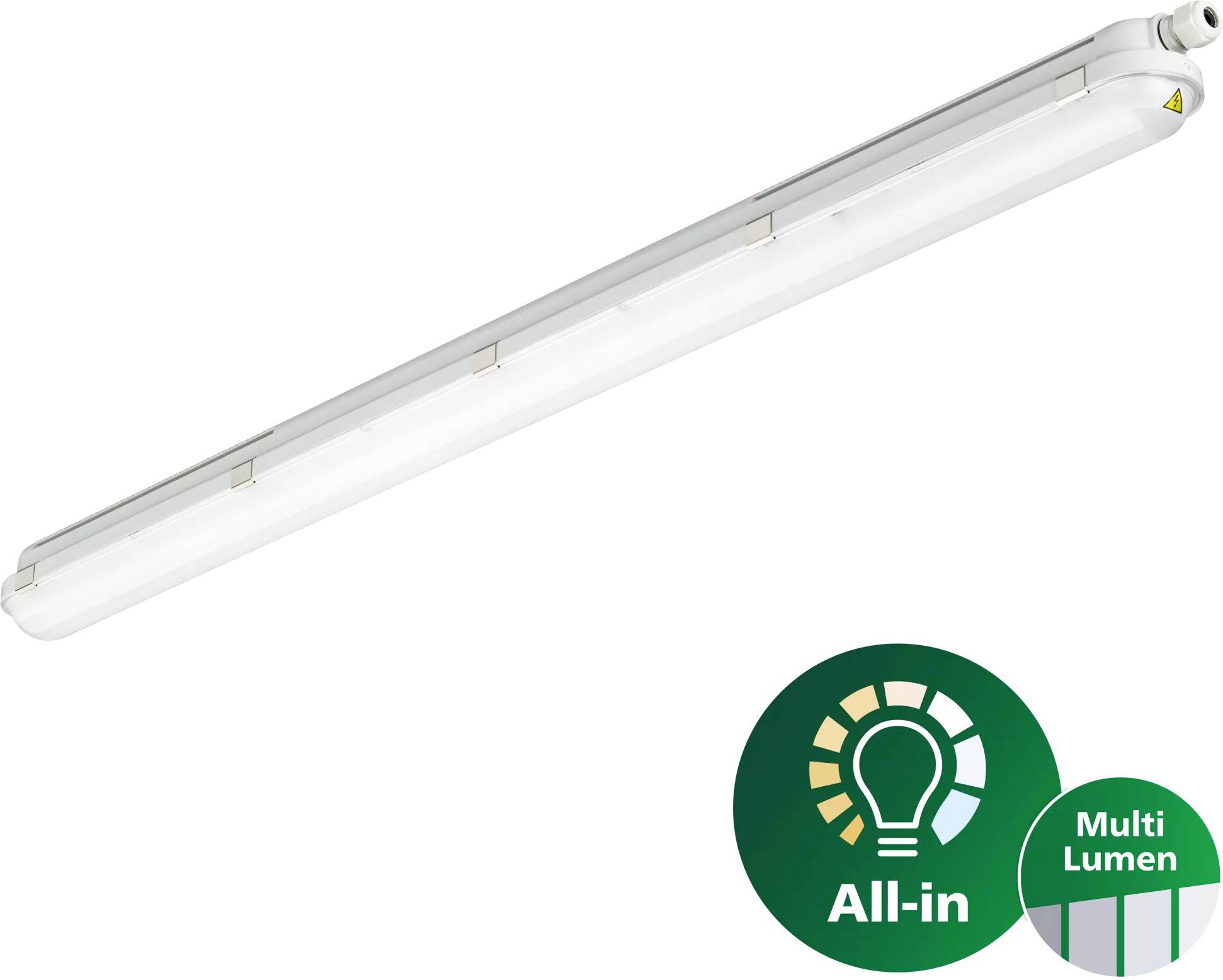 Lineares LED-Leuchtenelement mit „All-in