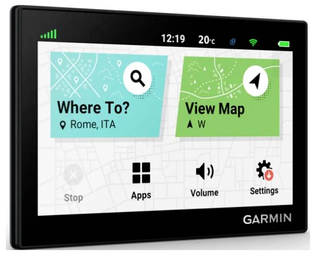 Garmin GPS Startbildschirm zeigt „Wohin?
