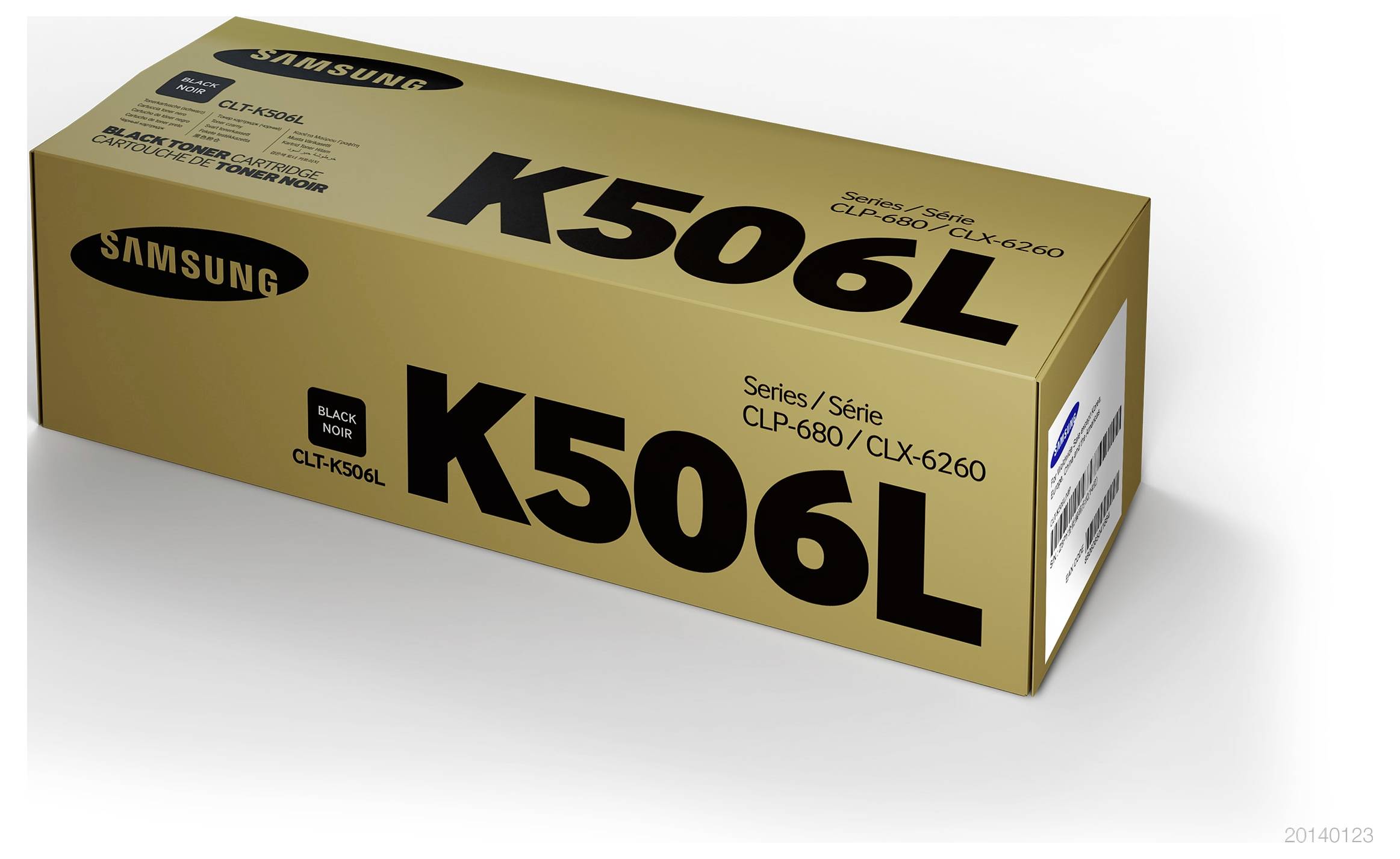 Samsung K506L schwarze Tonerpatrone für CLP-680 und CLX-6260 Drucker.