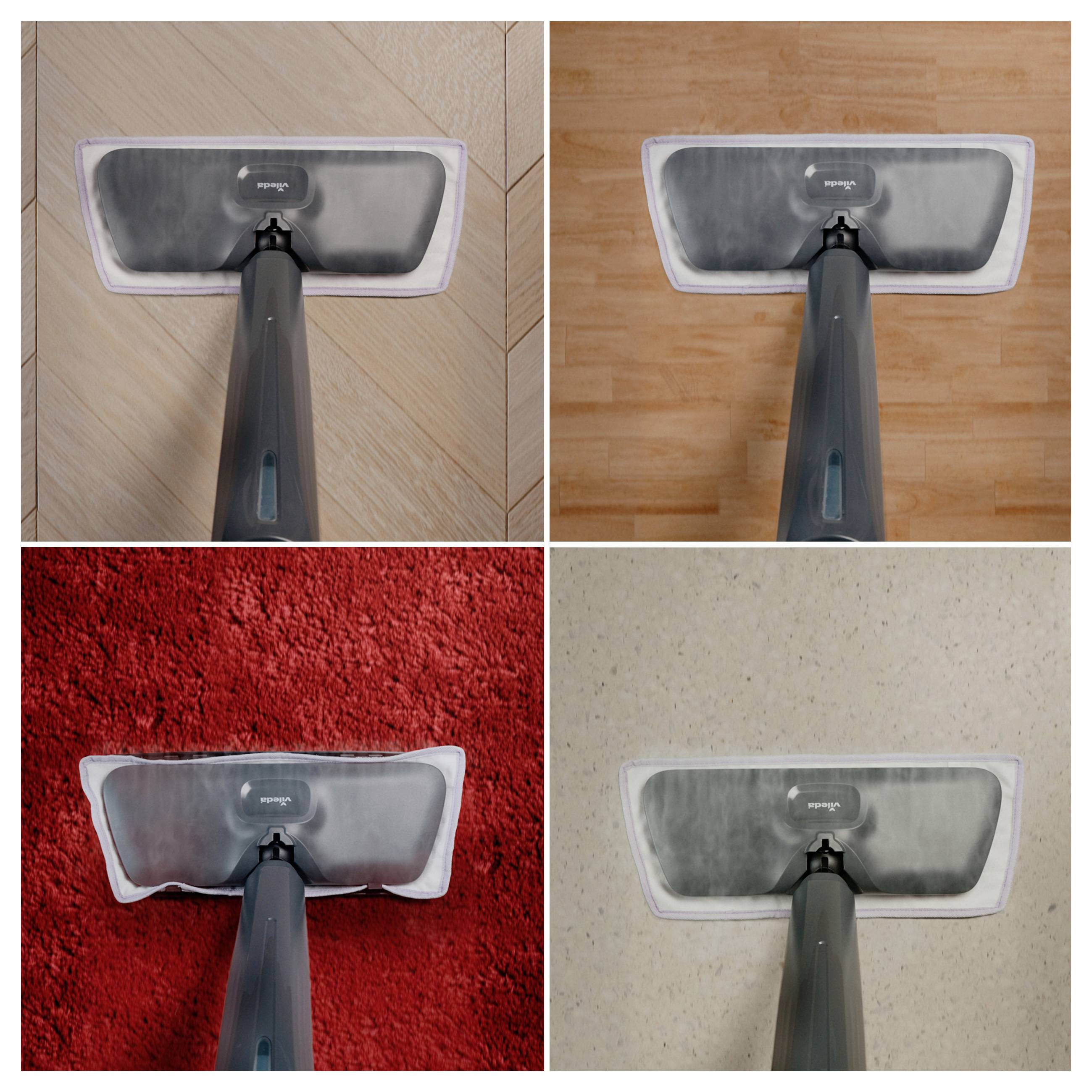 Vileda STEAM PLUS PRO XXL Dampfreiniger 180836 mit Wischfunktion
