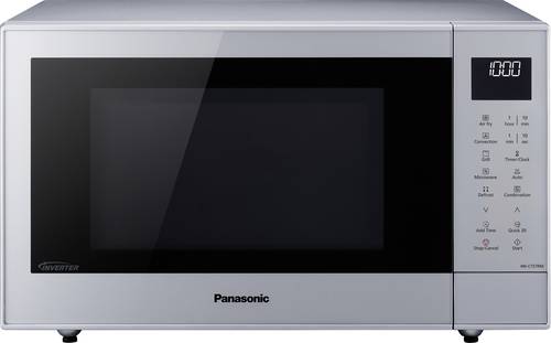 Panasonic NN-CT57RMEPG Mikrowelle Silber 1000 W Grillfunktion, digitaler Timer, Timerfunktion, LCD-