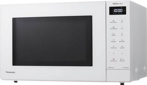 Panasonic NN-ST64QWEPG Mikrowelle Weiß 1000 W digitaler Timer, Timerfunktion, LCD-Display