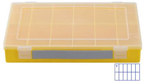 Hünersdorff 604800 Aufbewahrungsbox PP-CLASSIC (L x B x H) 225 x 335 x 55 mm Gelb 1 St.