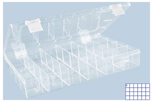 Hünersdorff 612500 Aufbewahrungsbox PS-CLASSIC (L x B x H) 225 x 335 x 55 mm Glasklar 1 St.