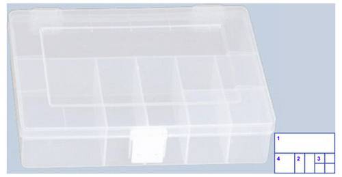 Hünersdorff 603600 Aufbewahrungsbox PP-COMPACT geschlossen, lebensmittelgeeignet (B x H x T) 250 x