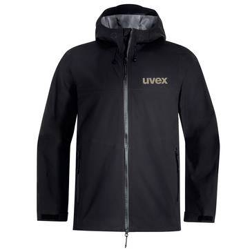 Schwarze Kapuzenjacke mit Reißverschluss und 