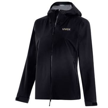 Schwarze Kapuzenjacke zum Hochziehen mit 