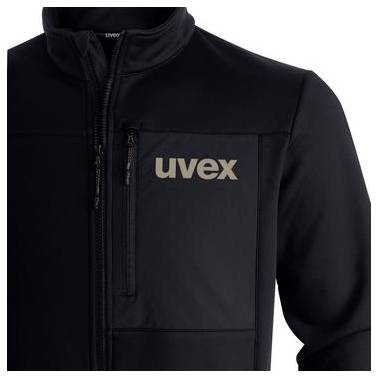 Schwarze Reißverschluss-Jacke mit 