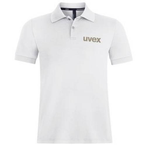 Uvex 7071315 Poloshirt Kleider-Größe=4XL Weiß