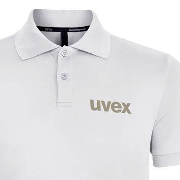 Weißes Poloshirt mit dem goldenen 