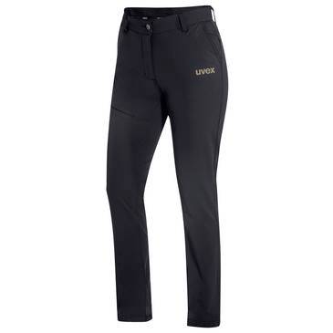 Schwarze Slim-Fit-Hose mit dem „uvex