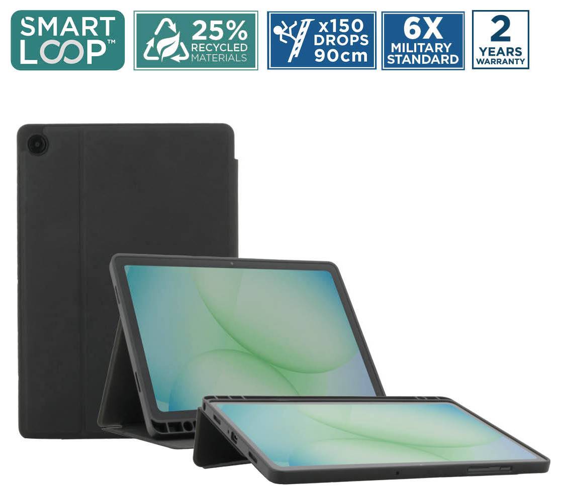 Mobilis ELEMENT Case Tablet-Cover Samsung Galaxy Tab A11+, Galaxy Tab A9+ Book Cover Schwarz