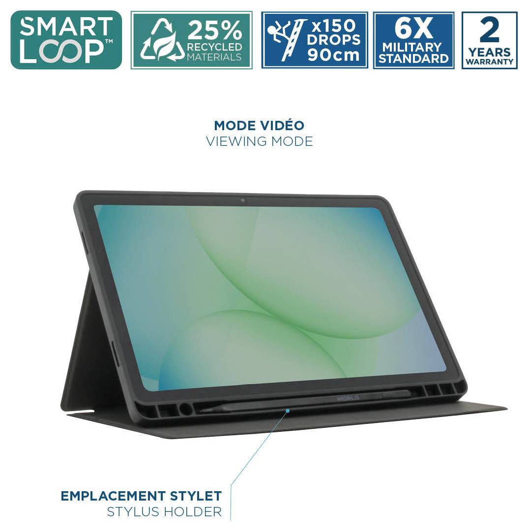 Mobilis ELEMENT Case Tablet-Cover Samsung Galaxy Tab A11+, Galaxy Tab A9+ Book Cover Schwarz