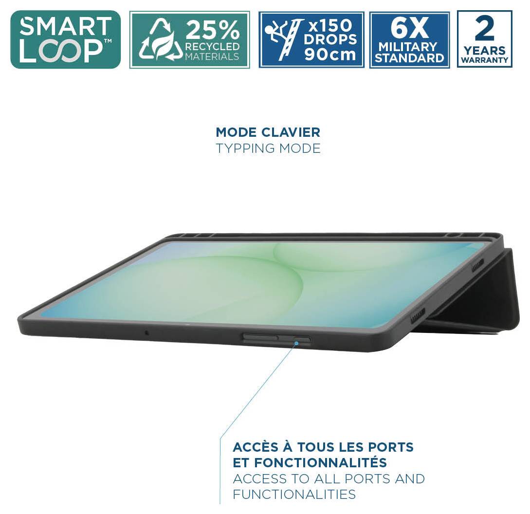 Mobilis ELEMENT Case Tablet-Cover Samsung Galaxy Tab A11+, Galaxy Tab A9+ Book Cover Schwarz