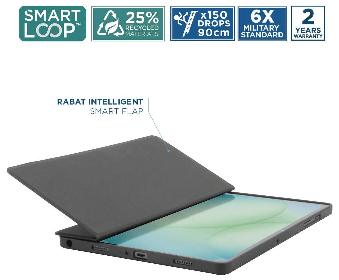 Mobilis ELEMENT Case Tablet-Cover Samsung Galaxy Tab A11+, Galaxy Tab A9+ Book Cover Schwarz