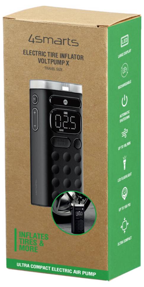 4Smarts 541578 VoltPump X Luftpumpe Schwarz